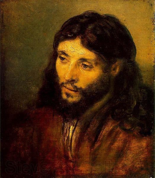 Rembrandt van rijn Young Jew as Christ Spain oil painting art